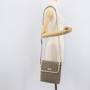 GUCCI GG Supreme Shoulder Bag PVC Beige Gold 223666 Auth 214909A-24
