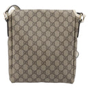 GUCCI GG Supreme Shoulder Bag PVC Beige Gold 223666 Auth 214909A-3