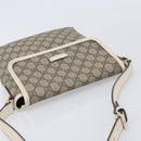 GUCCI GG Supreme Shoulder Bag PVC Beige Gold 223666 Auth 214909A-6