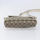GUCCI GG Supreme Shoulder Bag PVC Beige Gold 223666 Auth 214909A-9