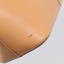 BURBERRY Shoulder Bag Leather Beige Gold Auth 214911A-14