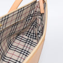 BURBERRY Shoulder Bag Leather Beige Gold Auth 214911A-19