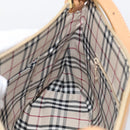 BURBERRY Shoulder Bag Leather Beige Gold Auth 214911A-20