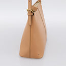 BURBERRY Shoulder Bag Leather Beige Gold Auth 214911A-5
