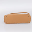 BURBERRY Shoulder Bag Leather Beige Gold Auth 214911A-9