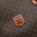 CELINE Macadam Canvas Tote Bag PVC Leather Brown Gold Auth 214916-17