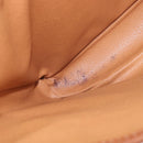 CELINE Macadam Canvas Tote Bag PVC Leather Brown Gold Auth 214916-27