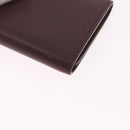 Cartier Must Line Key Case Leather Bordeaux Gold Auth 214918V-10