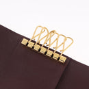 Cartier Must Line Key Case Leather Bordeaux Gold Auth 214918V-16