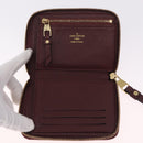 LOUIS VUITTON Empreinte Portefeuille Secret Compact Bordeaux M93429 Auth 214919M-13