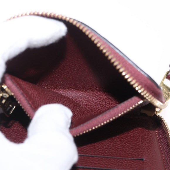 LOUIS VUITTON Empreinte Portefeuille Secret Compact Bordeaux M93429 Auth 214919M