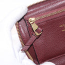 LOUIS VUITTON Empreinte Portefeuille Secret Compact Bordeaux M93429 Auth 214919M-17