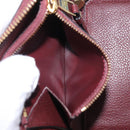 LOUIS VUITTON Empreinte Portefeuille Secret Compact Bordeaux M93429 Auth 214919M-18