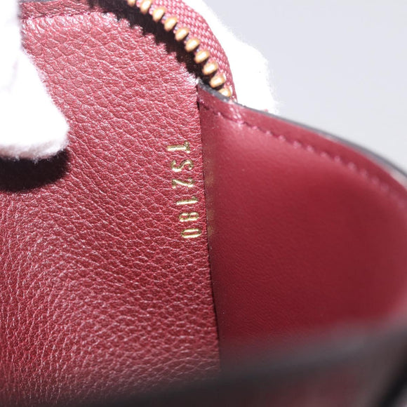 LOUIS VUITTON Empreinte Portefeuille Secret Compact Bordeaux M93429 Auth 214919M