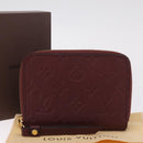 LOUIS VUITTON Empreinte Portefeuille Secret Compact Bordeaux M93429 Auth 214919M-20