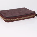 LOUIS VUITTON Empreinte Portefeuille Secret Compact Bordeaux M93429 Auth 214919M-6