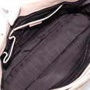 CELINE Boogie Bag Hand Bag Leather Beige Silver Auth 214923-18