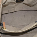 FENDI Chameleon Bag Boston Bag Canvas Beige Gold Auth 214925-17