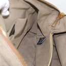 FENDI Chameleon Bag Boston Bag Canvas Beige Gold Auth 214925-18
