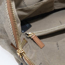 FENDI Chameleon Bag Boston Bag Canvas Beige Gold Auth 214925-21
