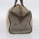 FENDI Chameleon Bag Boston Bag Canvas Beige Gold Auth 214925-4