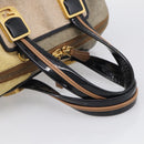 FENDI Chameleon Bag Boston Bag Canvas Beige Gold Auth 214925-7