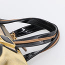 FENDI Chameleon Bag Boston Bag Canvas Beige Gold Auth 214925-8
