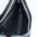 GUCCI Bamboo Jackie Shoulder Bag Suede Black Gold 001 4062 Auth 214927A-18