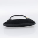 GUCCI Bamboo Jackie Shoulder Bag Suede Black Gold 001 4062 Auth 214927A-9