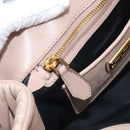 Miu Miu Matelasse Hand Bag Leather 2way Pink Gold Auth 214932A-24