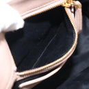 Miu Miu Matelasse Hand Bag Leather 2way Pink Gold Auth 214932A-25
