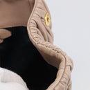 Miu Miu Matelasse Hand Bag Leather 2way Pink Gold Auth 214932A-27
