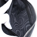 Miu Miu Madras Long Wallet Leather Black Silver Auth 214934A-23