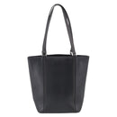BURBERRY Tote Bag Leather Black Silver Auth 214935-3
