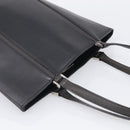 BURBERRY Tote Bag Leather Black Silver Auth 214935-6