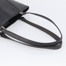 BURBERRY Tote Bag Leather Black Silver Auth 214935-7
