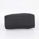 GUCCI GG Canvas Bamboo Hand Bag Nylon Black Silver 002 1010 Auth 214937-10