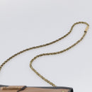 Chloe Chain Shoulder Bag Leather Black Gold Auth 214938A-8