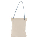 HERMES Aline PM Shoulder Bag Canvas Beige Gold Auth 214942A-3
