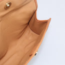 CELINE Macadam Canvas Pouch PVC Leather Brown Gold Auth 214943A-14