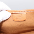 CELINE Macadam Canvas Pouch PVC Leather Brown Gold Auth 214943A-16
