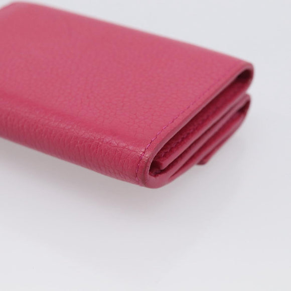 LOUIS VUITTON Portefeuille Rock Mini Wallet Leather Pink M81886 LV Auth 214947