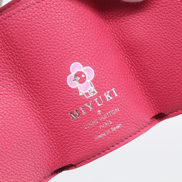 LOUIS VUITTON Portefeuille Rock Mini Wallet Leather Pink M81886 LV Auth 214947