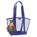 kate spade Tote Bag Leather Vinyl Blue Auth 214957A-1