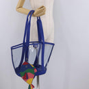 kate spade Tote Bag Leather Vinyl Blue Auth 214957A-23