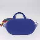 kate spade Tote Bag Leather Vinyl Blue Auth 214957A-9