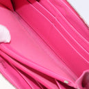 CHANEL Matelasse Wallet Caviar Skin Pink Gold CC Auth 214961M-22