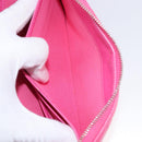 CHANEL Matelasse Wallet Caviar Skin Pink Gold CC Auth 214961M-23