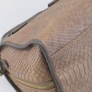 See By Chloe Shoulder Bag Leather Beige Gold Auth 214967A-13