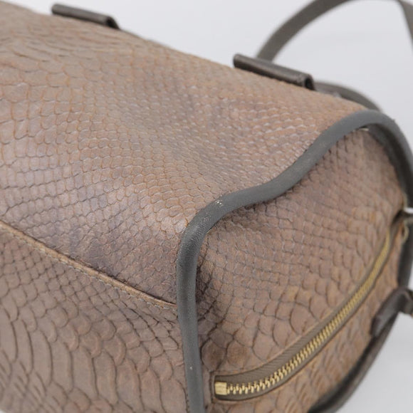 See By Chloe Shoulder Bag Leather Beige Gold Auth 214967A